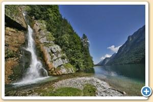 Der Schrainbach-Wasserfall am Knigssee
