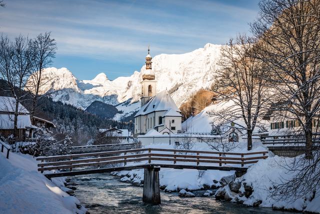 Ramsau Kirche Winter